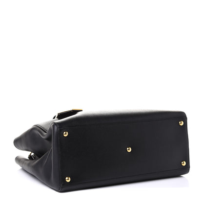 Fendi Vitello Elite Medium 2Jours Tote Black 5 of 14