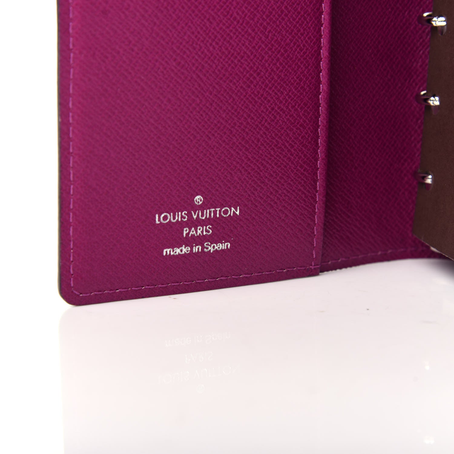 Louis Vuitton Epi Small Ring Agenda Cover Cassis 6 of 8
