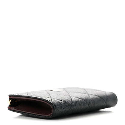 Chanel Caviar Quilted Zipped Key Holder Case Black 4 of 7