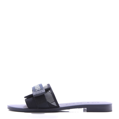 Christian Dior Canvas Dior(e)volution Mule Slide Sandals 39 Deep Blue 1 of 10