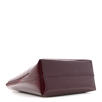 Saint Laurent Patent Calfskin Rendez-Vous Hobo Dark Red Wine 5 of 12