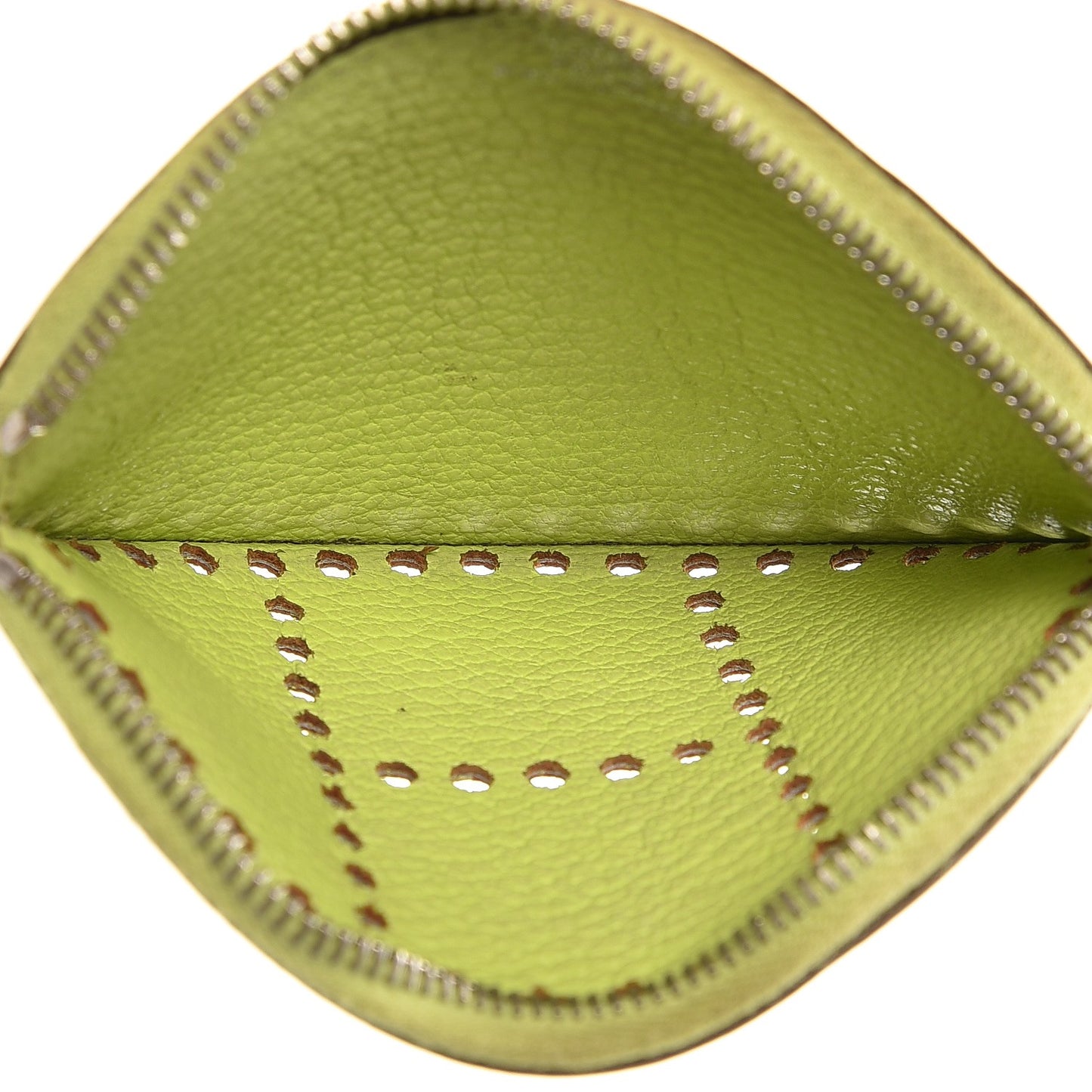 Chevre Mysore Evelyne Coin Purse Vert Anis