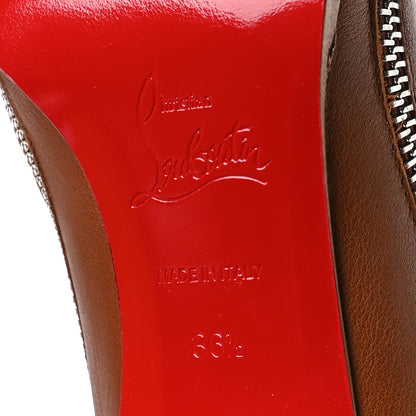 Christian Louboutin Calfskin CL Zip Bootie 70 Ankle Boots 36.5 Cuoio 7 of 8