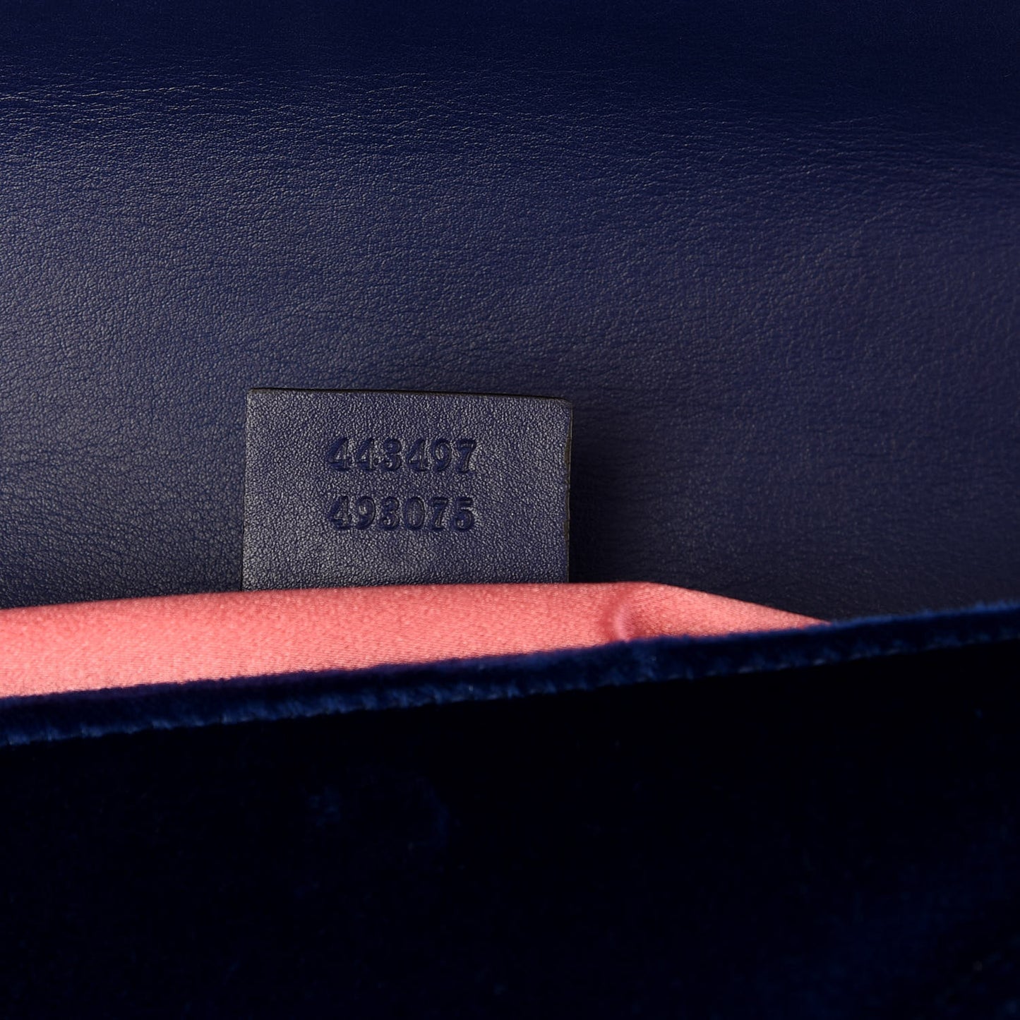 Velvet Matelasse Small GG Marmont Shoulder Bag Cobalt Blue