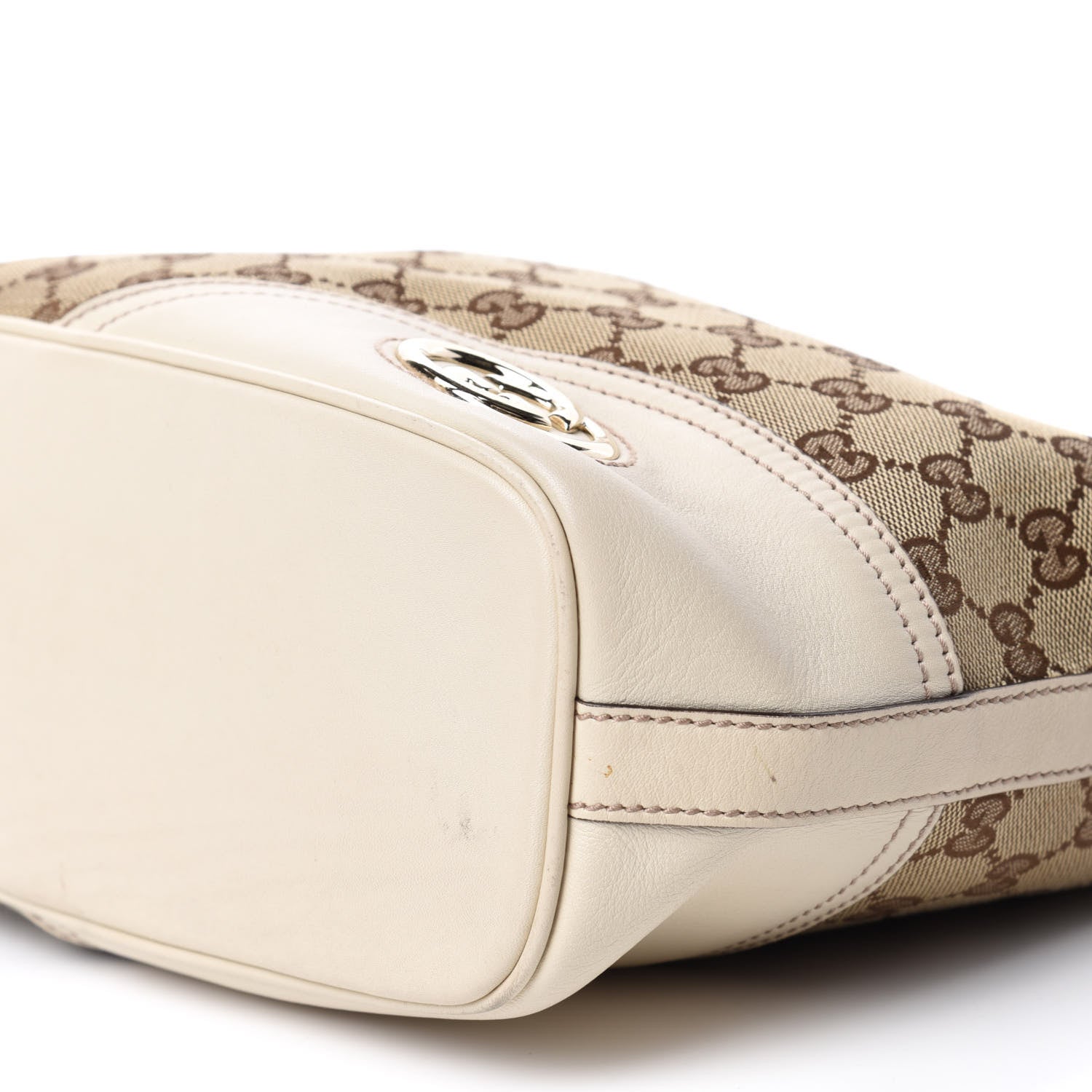 Gucci Monogram Medium New Britt Hobo Off White 7 of 10