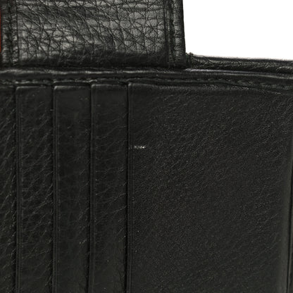 Gucci Calfskin Web Horsebit French Flap Wallet Black 12 of 21