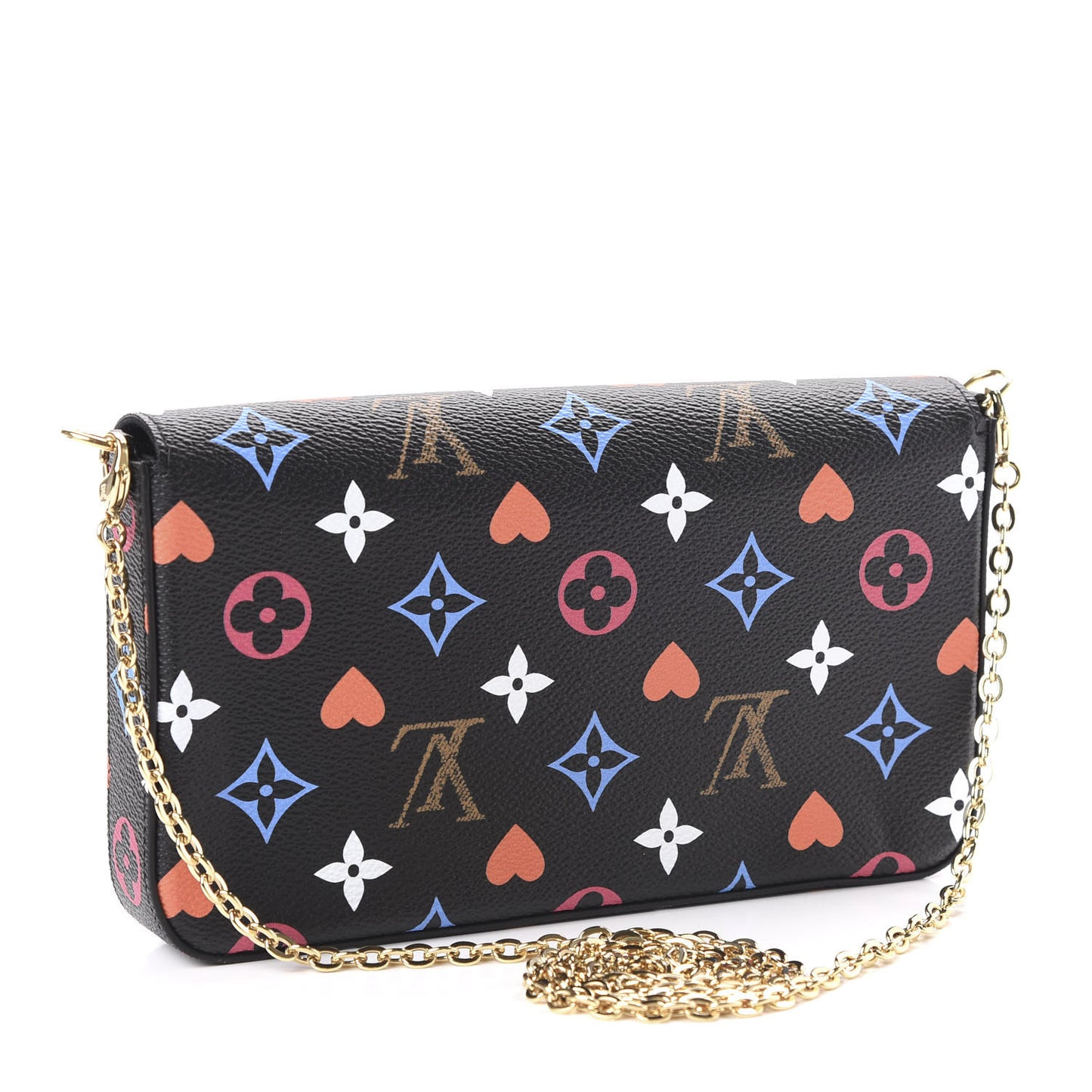 Game On Felicie Chain Wallet Black