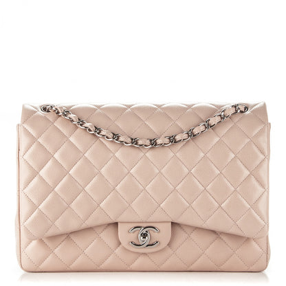 Chanel Caviar Maxi Double Flap Light Pink 1 of 7
