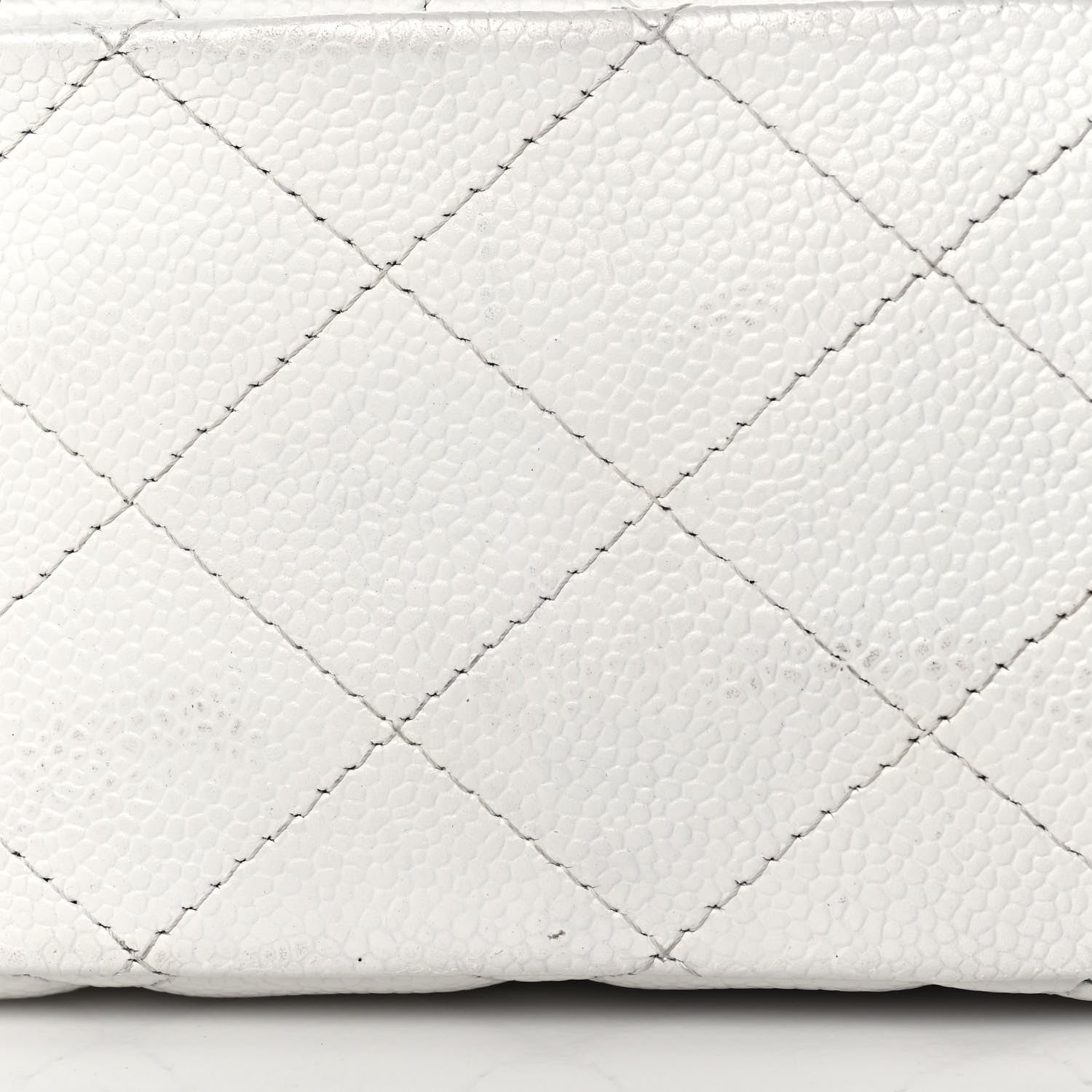Chanel Caviar Quilted Jumbo Single Flap White 17 of 17