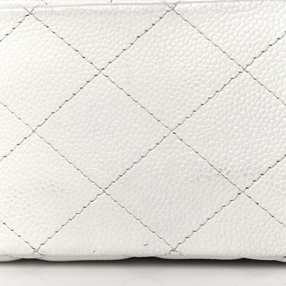 Chanel Caviar Quilted Jumbo Single Flap White 17 of 17