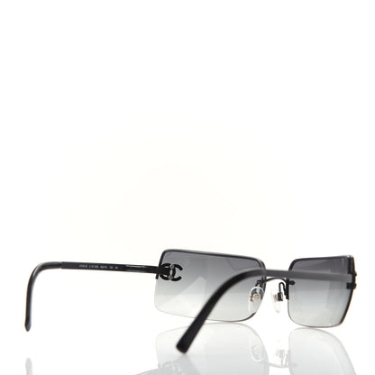 Chanel Crystal CC Logo Sunglasses 4104-B Black 4 of 7