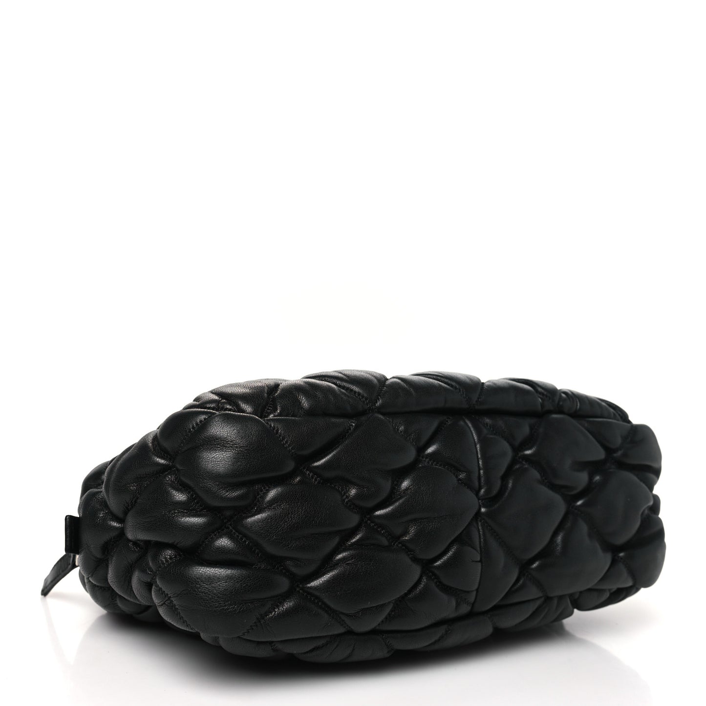 Lambskin Bubble Quilt Camera Case Black