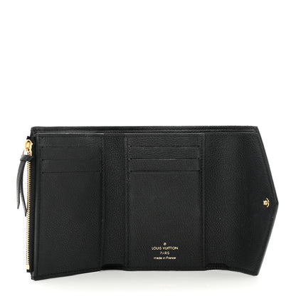 Louis Vuitton Empreinte Monogram Giant Victorine Wallet Black Beige 5 of 7