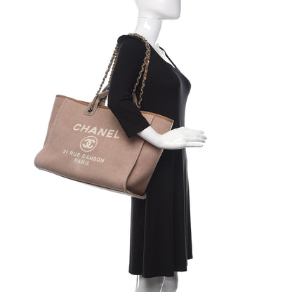 Chanel Canvas Medium Deauville Tote Ecru 2 of 14
