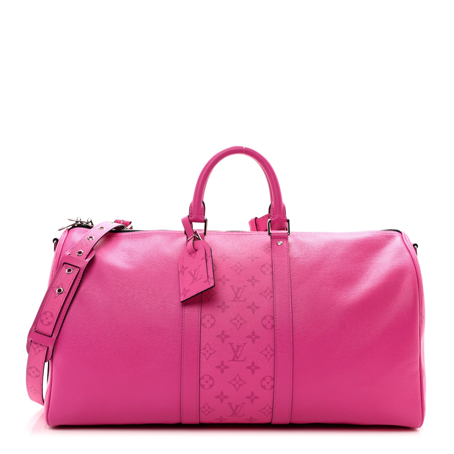 Louis Vuitton Taigarama Keepall Bandouliere 50 Fuchsia 1 of 7