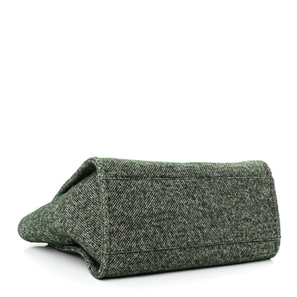 Chanel Mixed Fibers Calfskin Medium Deauville Tote Green 3 of 9