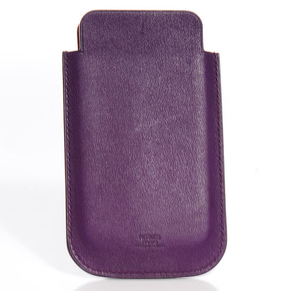 Hermes Swift Leather iPhone 4 4S Case Violet and Orange 3 of 6