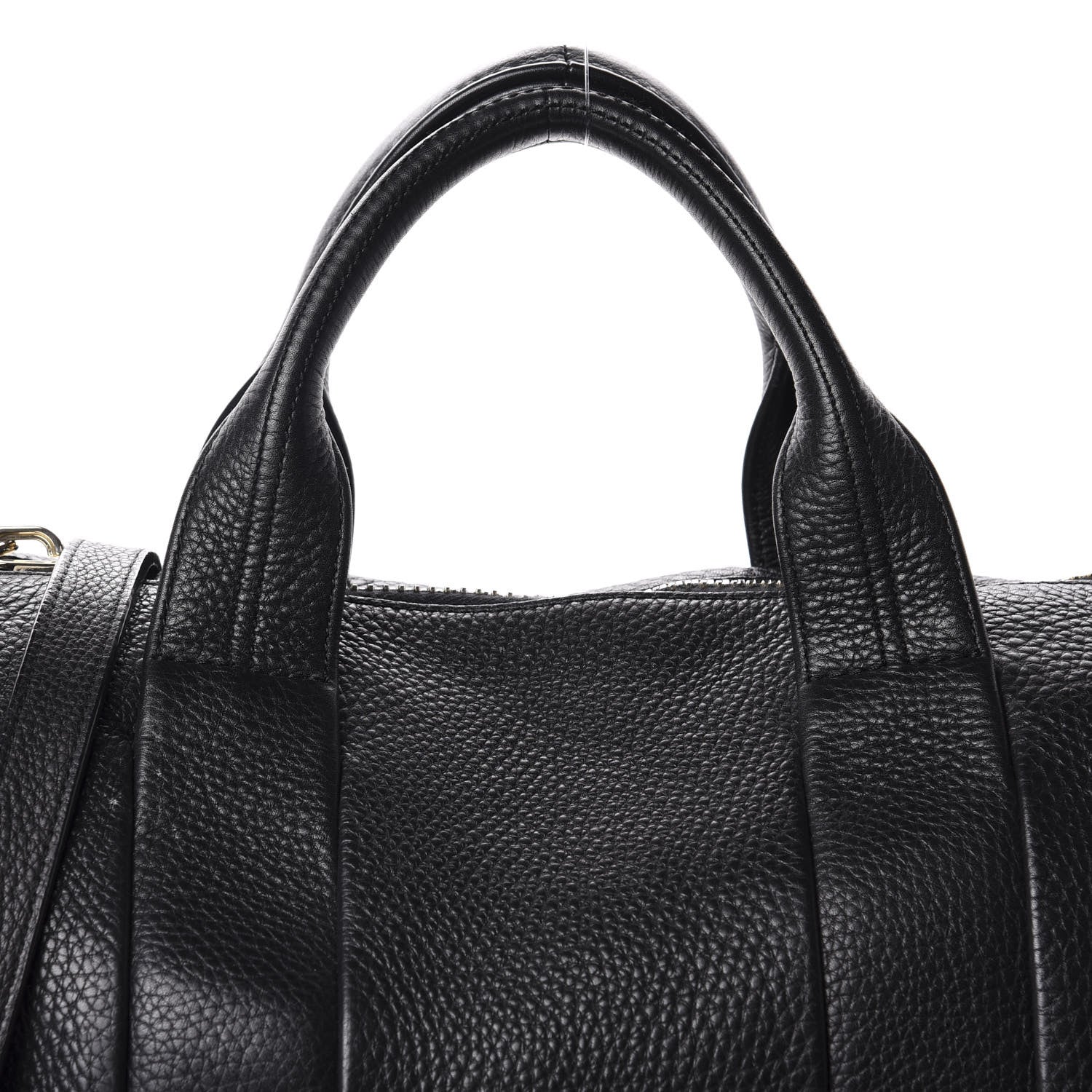 Alexander Wang Pebbled Lambskin Rocco Black Pale Gold Hardware 9 of 10