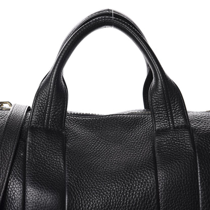 Alexander Wang Pebbled Lambskin Rocco Black Pale Gold Hardware 9 of 10