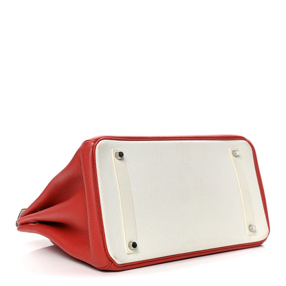 Hermes Togo Birkin 35 Sanguine White 3 of 4