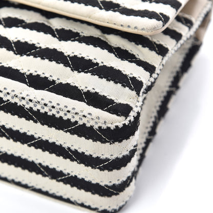 Chanel Jersey Quilted Medium Coco Sailor Flap Black White 17 of 20