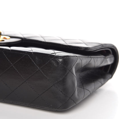 Chanel Lambskin Quilted Medium Double Flap Black 9 of 14