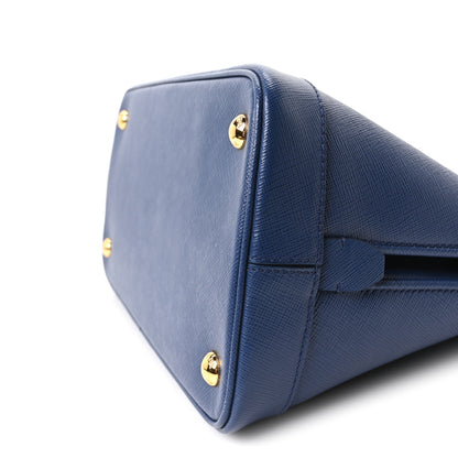 Prada Saffiano Lux Medium Open Promenade Tote Bluette 10 of 10
