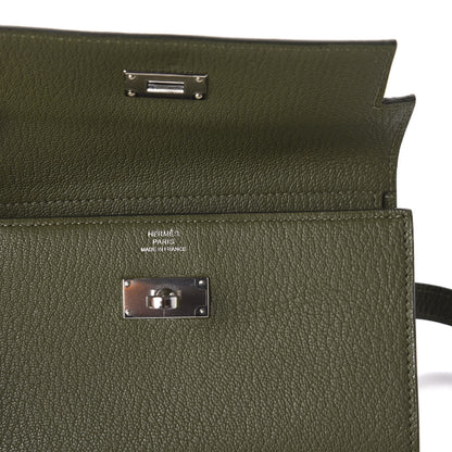 Hermes Chevre Mysore Medium Kelly Wallet Vert Veronese 9 of 16