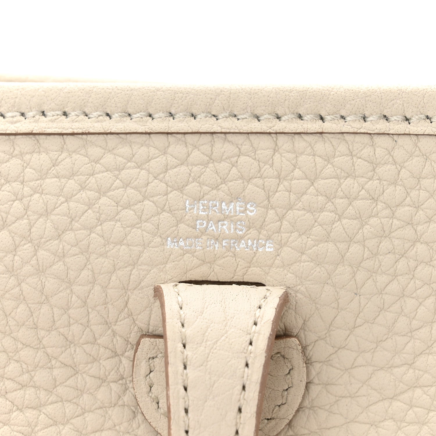 Hermes Taurillon Clemence Zigzag Evelyne TPM Beton Black White Deep Bleu 6 of 11