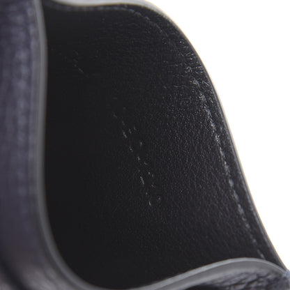 Christian Dior X SHAWN STUSSY Grained Calfskin Ox Head Card Holder Navy Blue 8 of 10