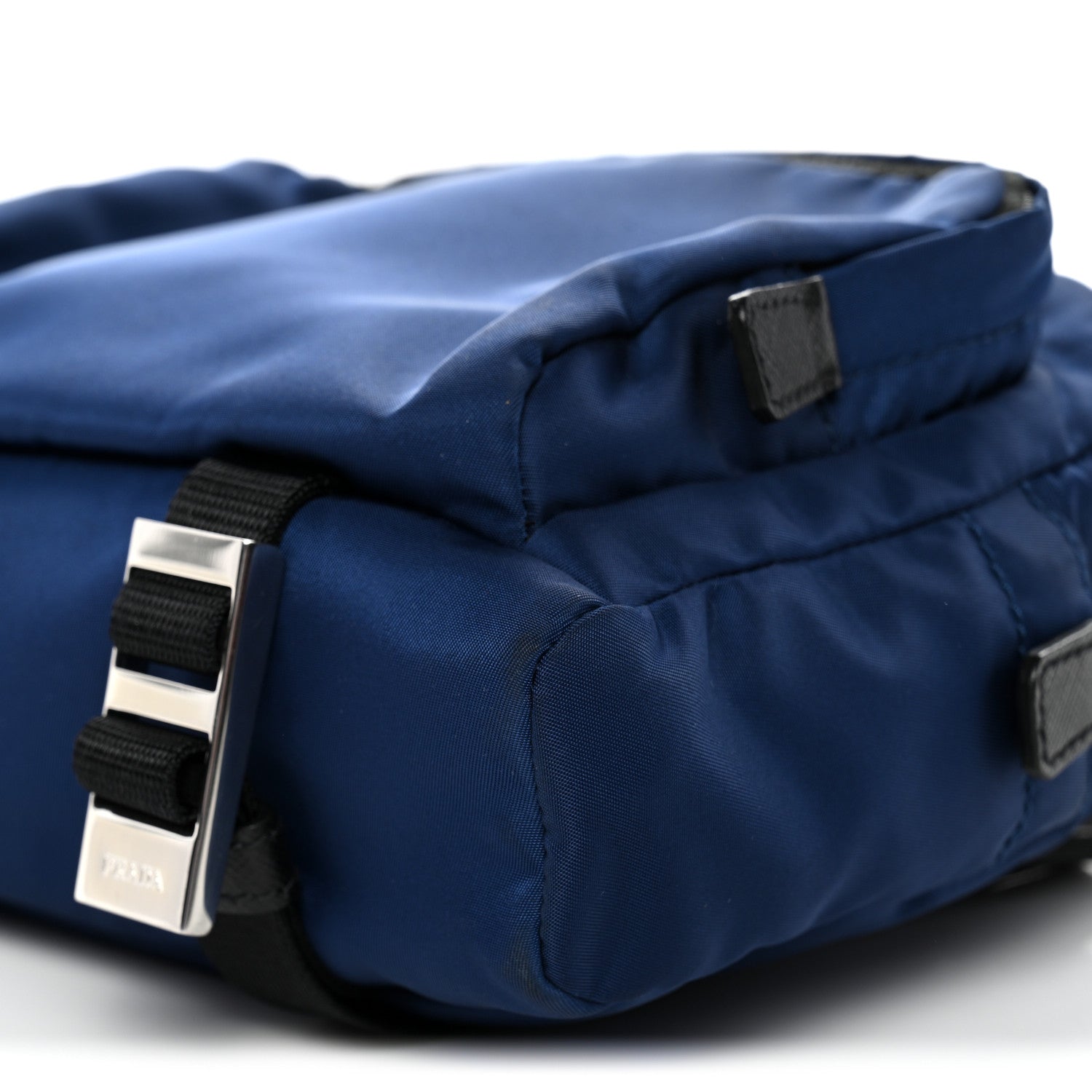 Prada Tessuto Nylon Montagna Messenger Bag  Blue Black 10 of 10