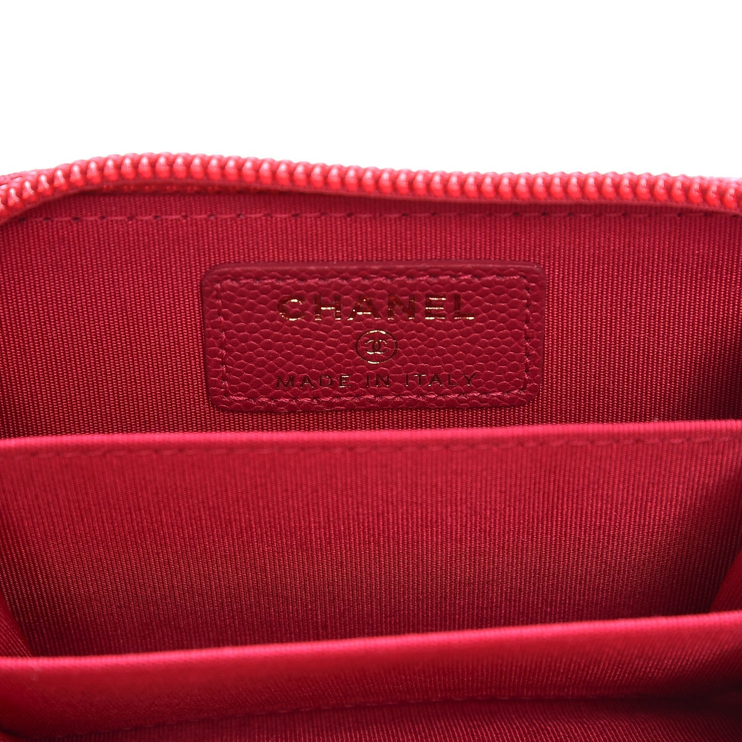 Chanel Caviar Quilted Boy Zip Around Coin Purse Wallet Fuchsia 6 of 8