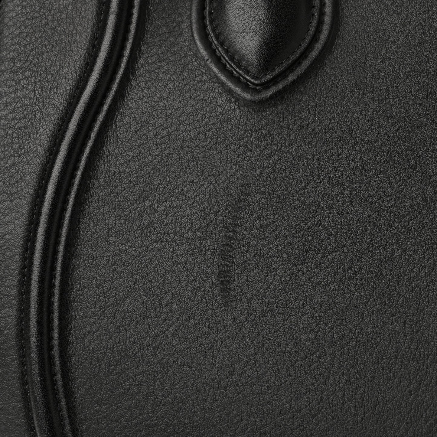 Grained Calfskin Medium Phantom Luggage Black