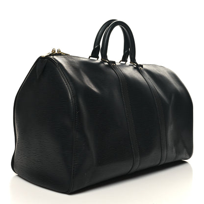 Louis Vuitton Epi Keepall 45 Black 2 of 13