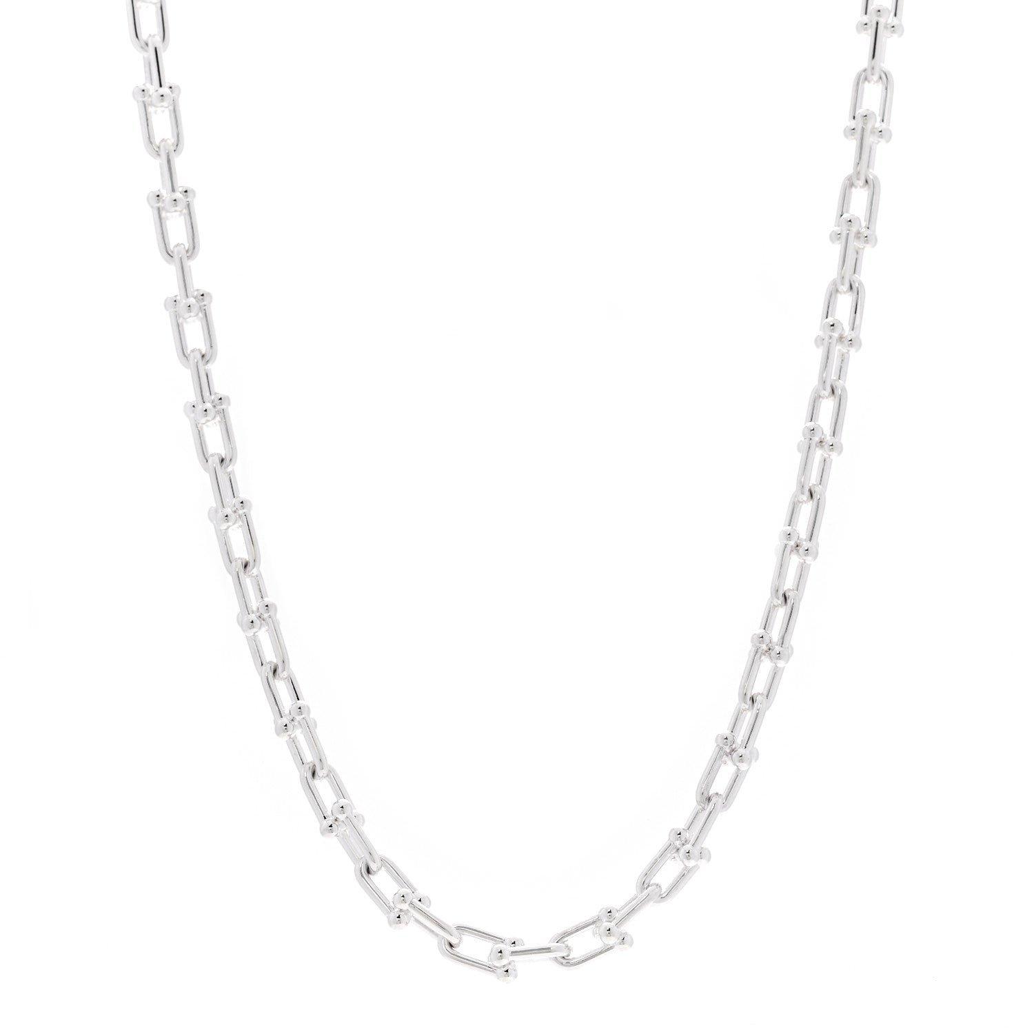 Tiffany Sterling Silver Small HardWear Link Necklace 1 of 4