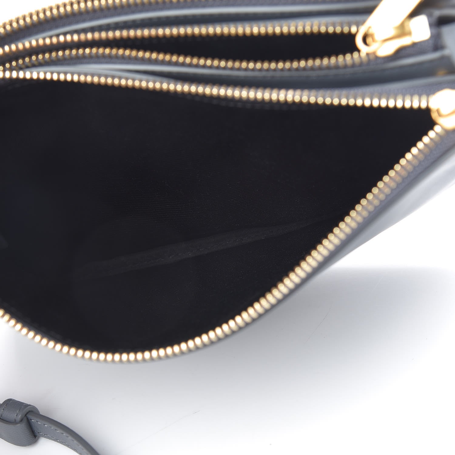 Celine Lambskin Small Trio Crossbody Bag Storm 7 of 13