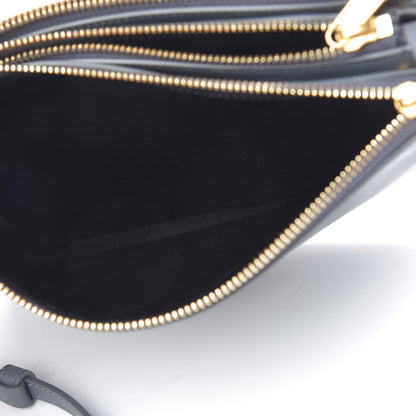 Celine Lambskin Small Trio Crossbody Bag Storm 7 of 13