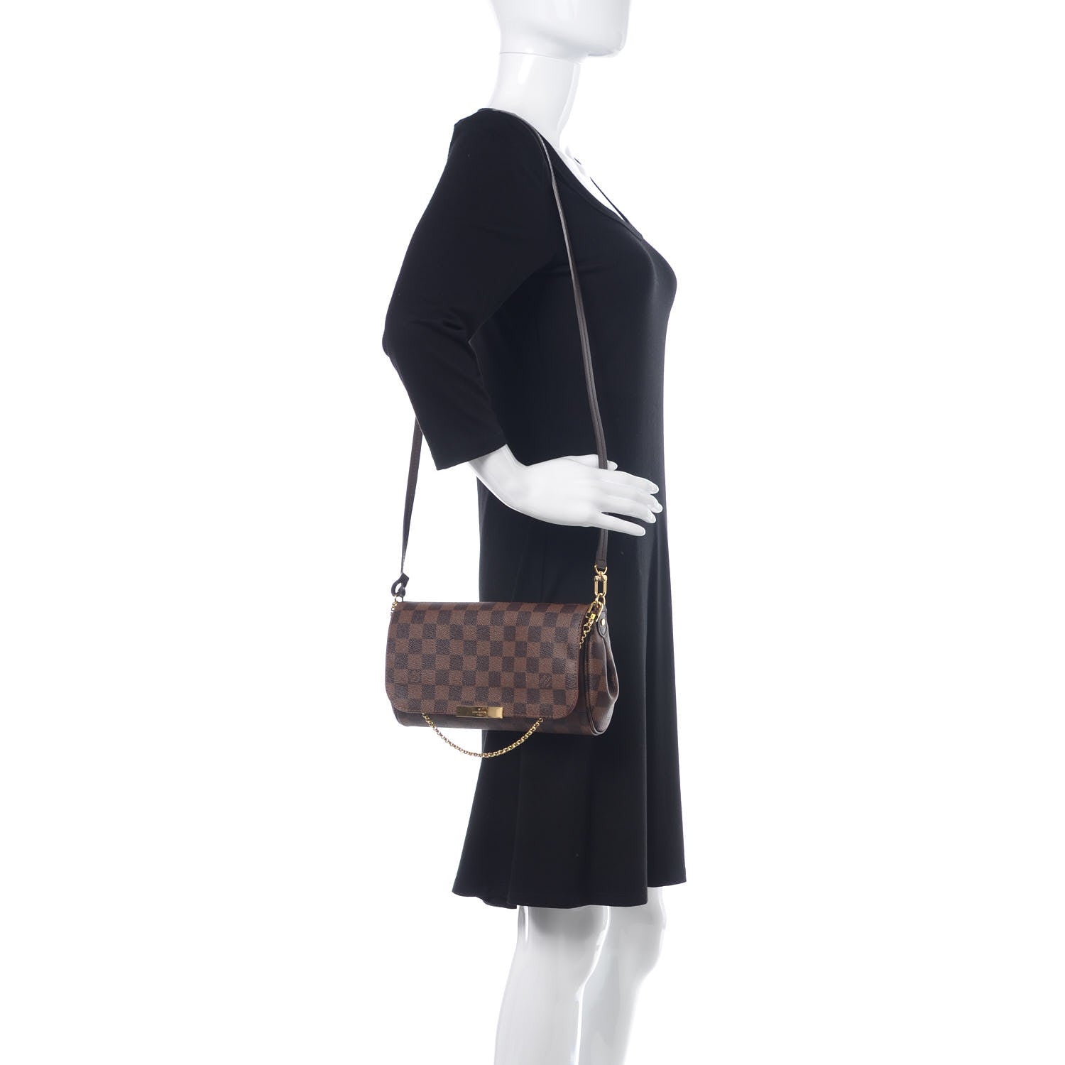 Louis Vuitton Damier Ebene Favorite MM 2 of 10