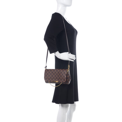 Louis Vuitton Damier Ebene Favorite MM 2 of 10