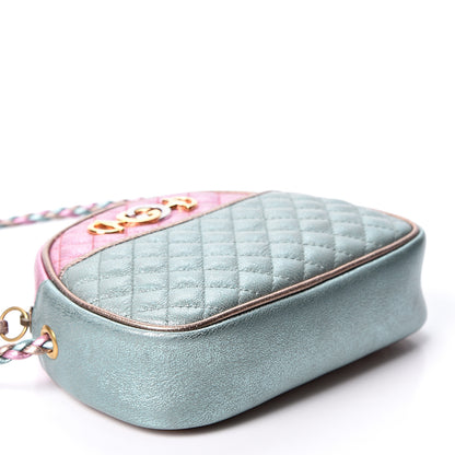 Gucci Laminated Nappa Trapuntata Mini Zumi Dome Shoulder Bag Rosa Lago Rame 3 of 11