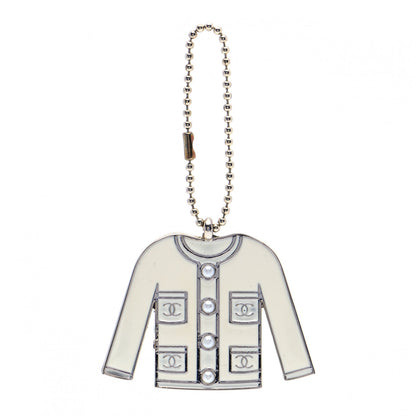 Chanel Pearl Enamel Blazer Jacket Charm 1 of 3