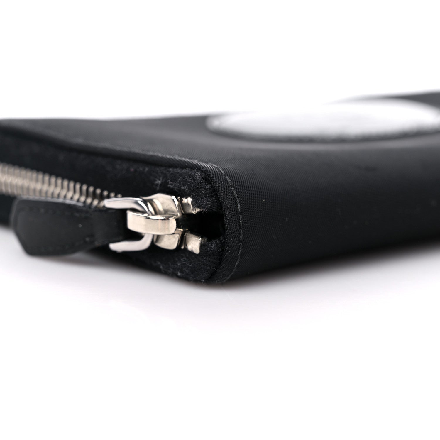 Prada Tessuto Nylon Logo Zip Around Wallet Black 8 of 10