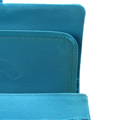 Chanel Satin Coco's Croc 2.55 Reissue 225 Flap Turquoise 9 of 12