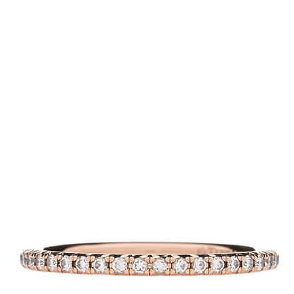 Tiffany 18K Rose Gold Diamond Metro Band Ring 49 5 3 of 5