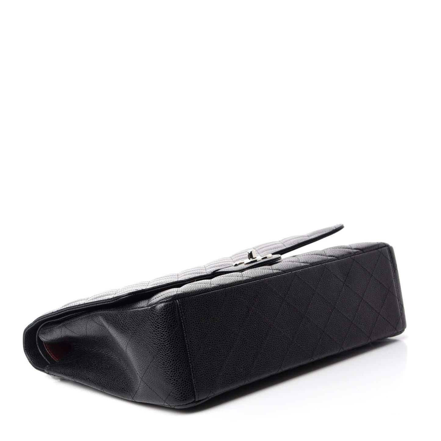 Caviar Quilted Maxi Double Flap Black