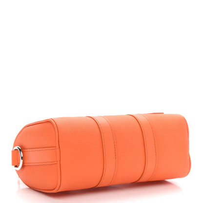 Louis Vuitton Grained Calfskin Aerogram Keepall XS Orange 4 of 8