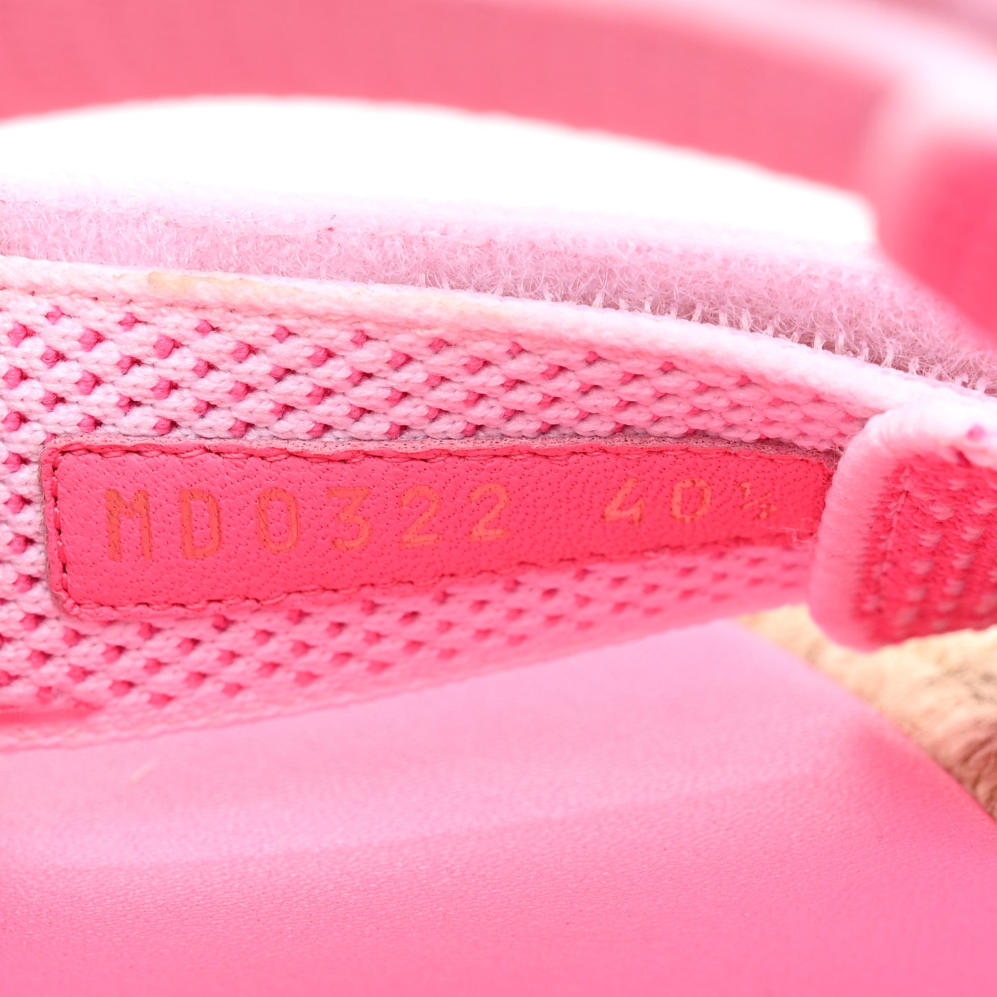Technical Knit Jute Dioract 10mm Sandals 40.5 White Fuchsia