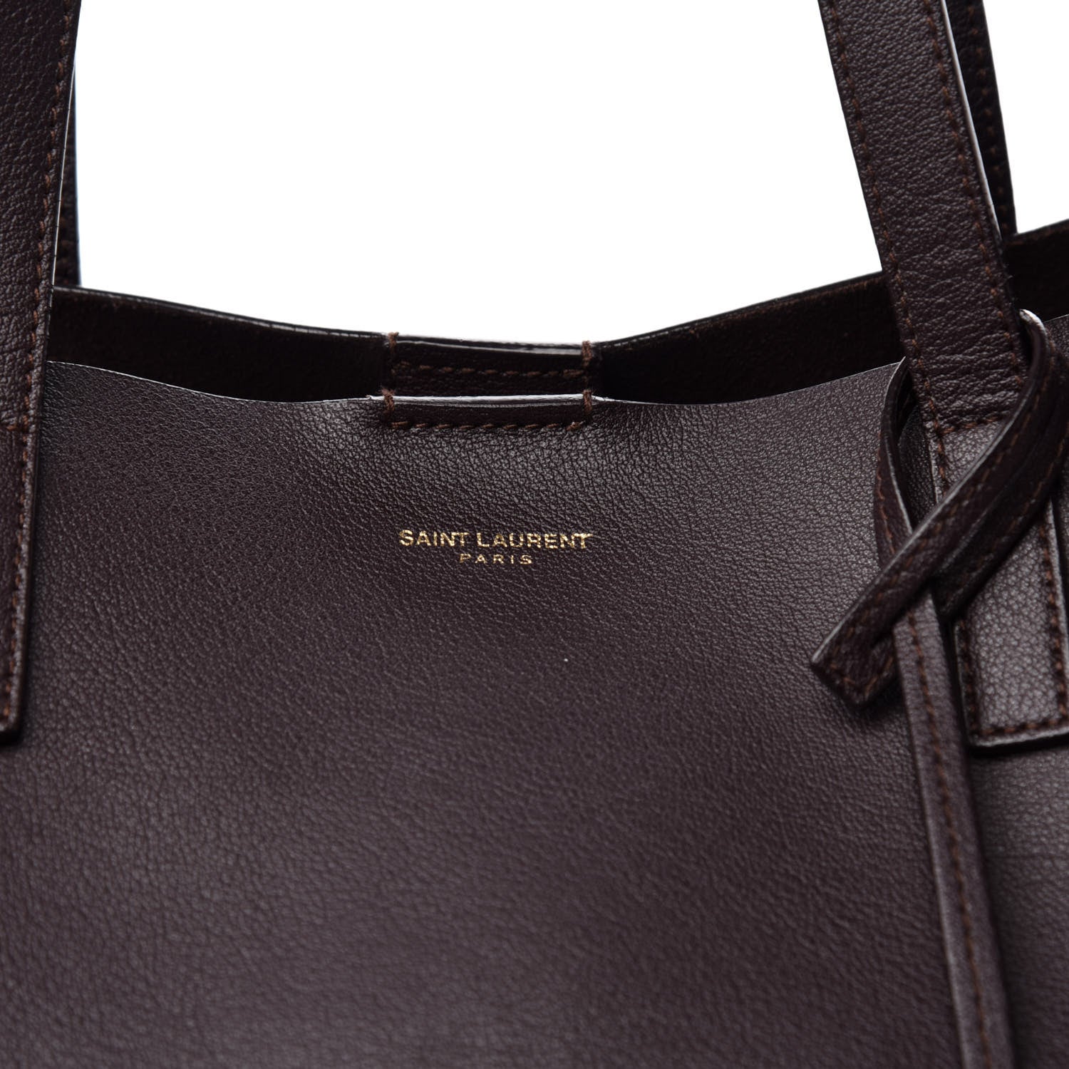 Saint Laurent Calfskin Large Shopping Tote Amaranto 12 of 13