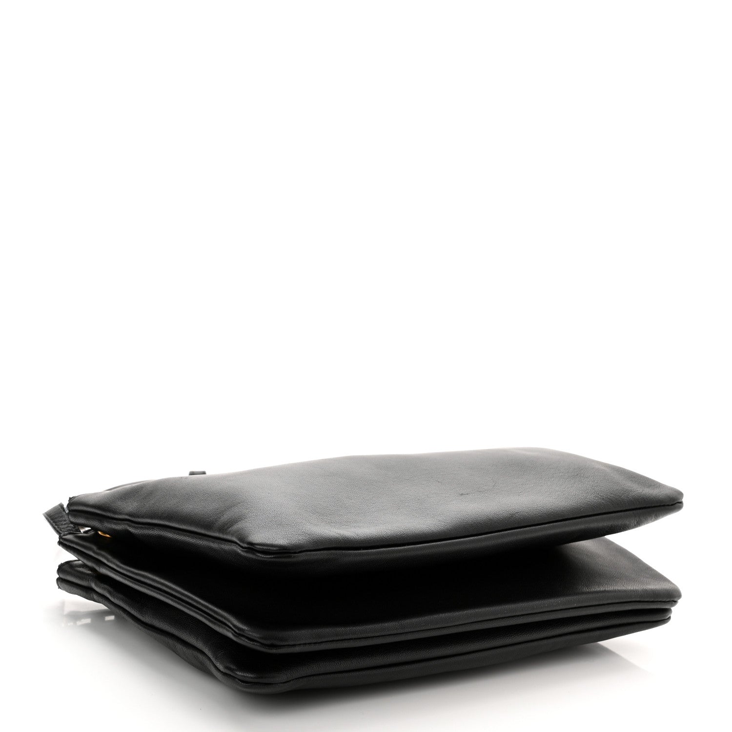Celine Lambskin Large Trio Crossbody Bag Black 4 of 11
