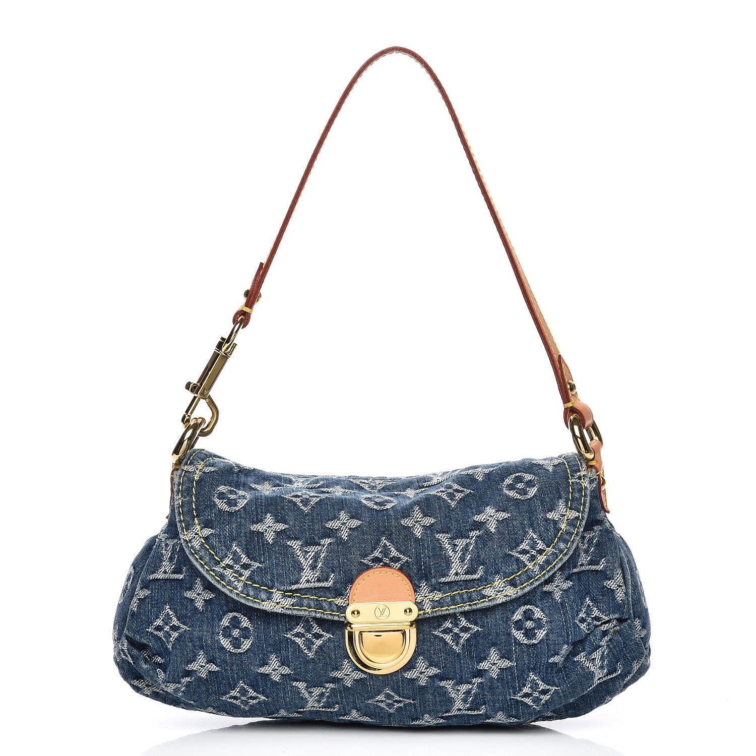 Louis Vuitton Monogram Denim Mini Pleaty Blue 1 of 7